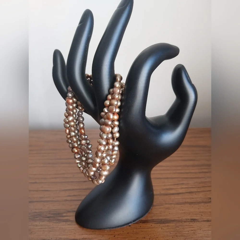 Freshwater Pearl Multi-Strand Bracelet - Picture 6 of 13
